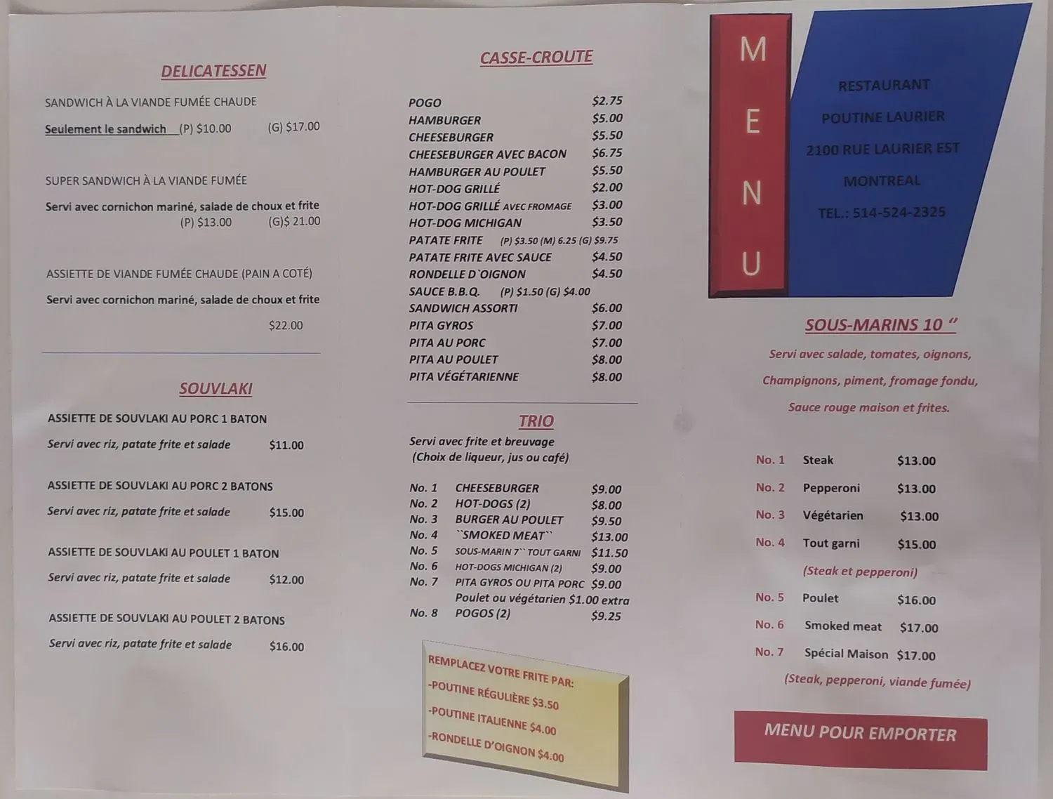 Menu 1