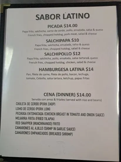 Menu 3