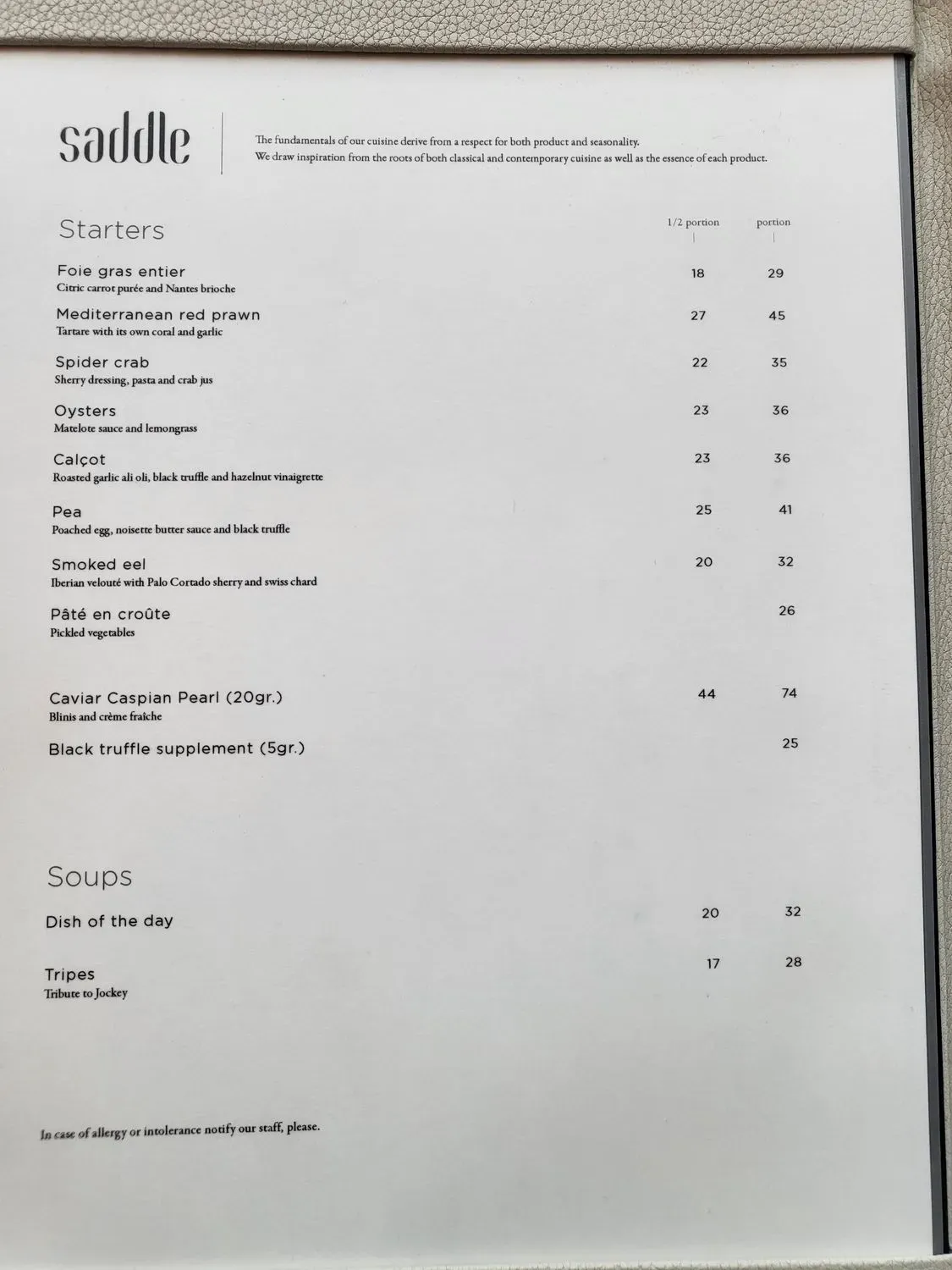 Menu 5