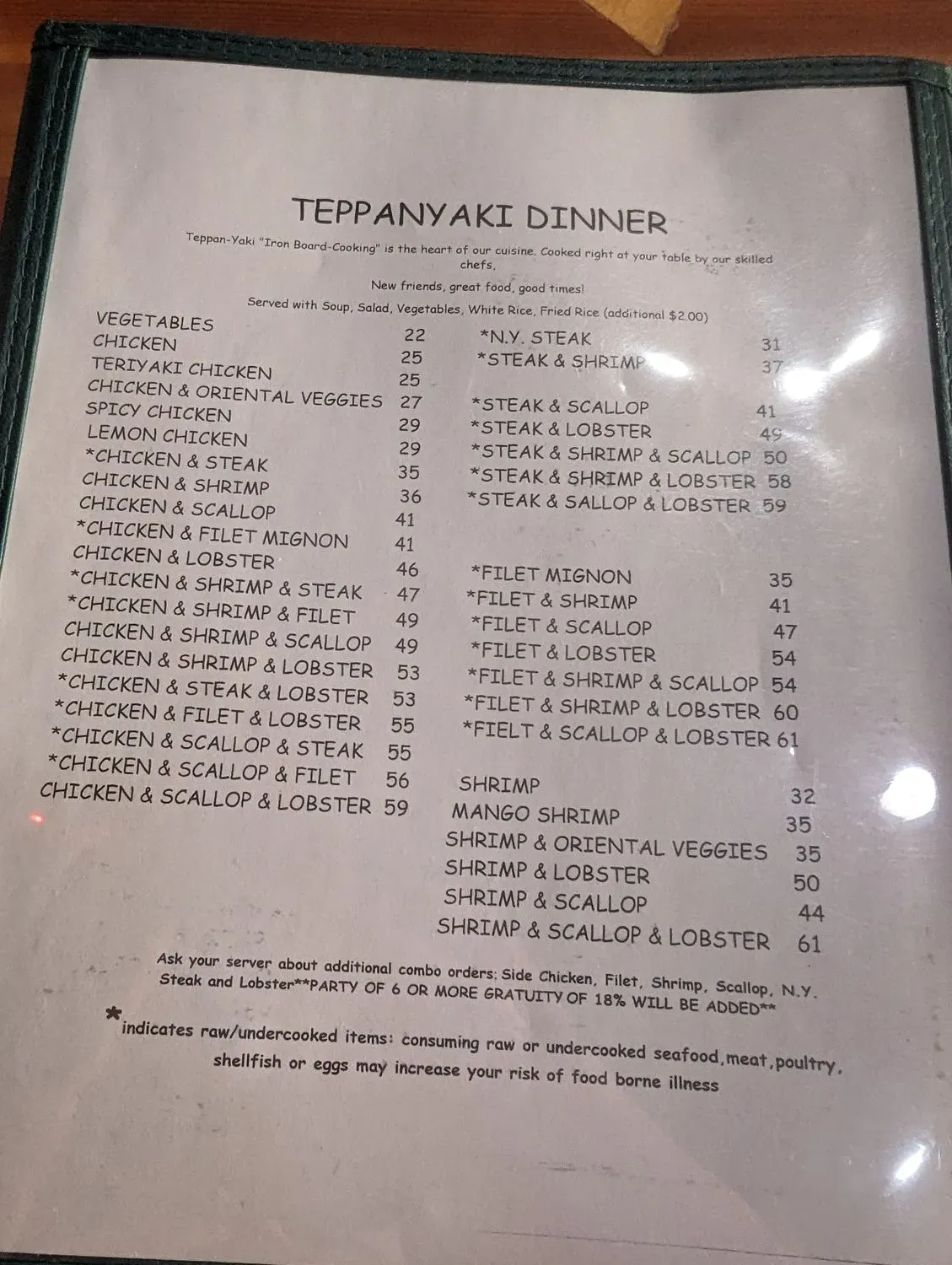 Menu 5