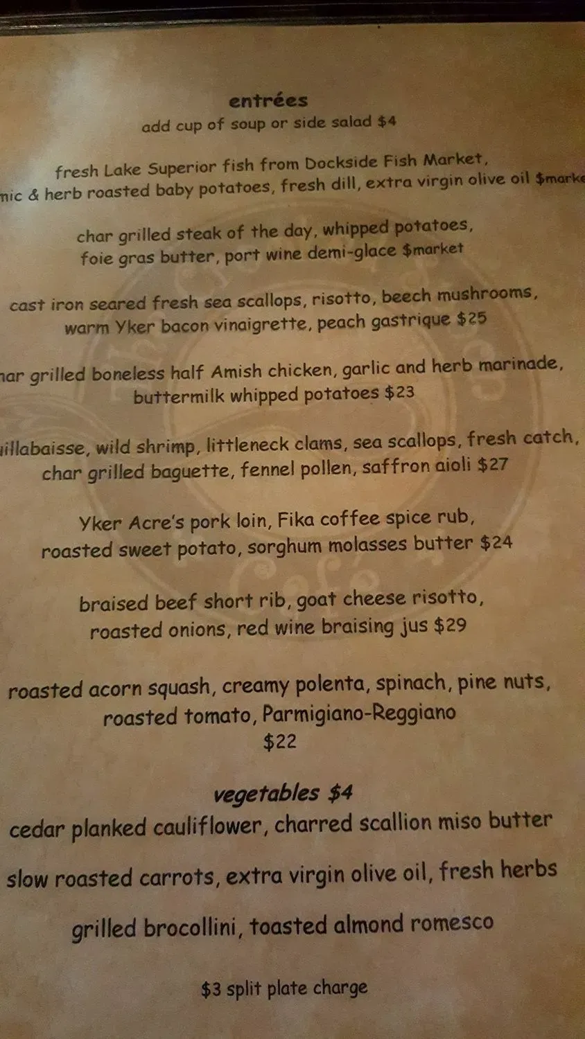 The Crooked Spoon Menu - Updated November 2025