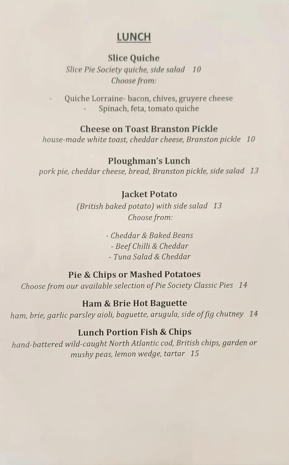 Menu 6