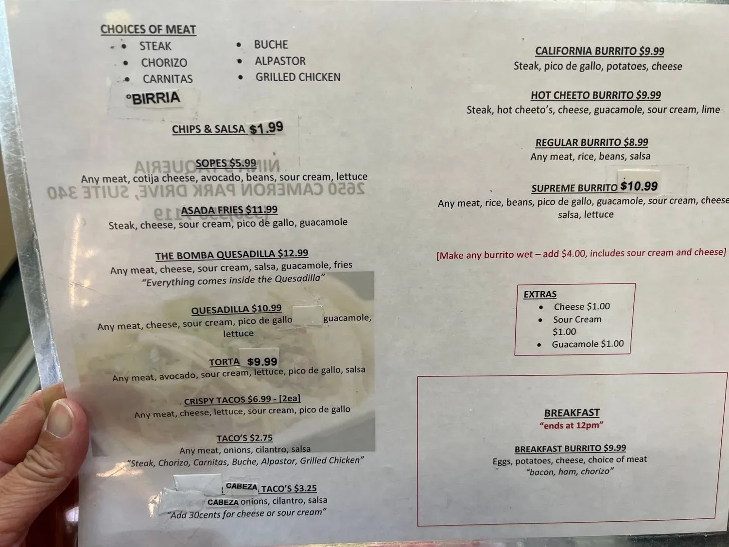 Menu 2