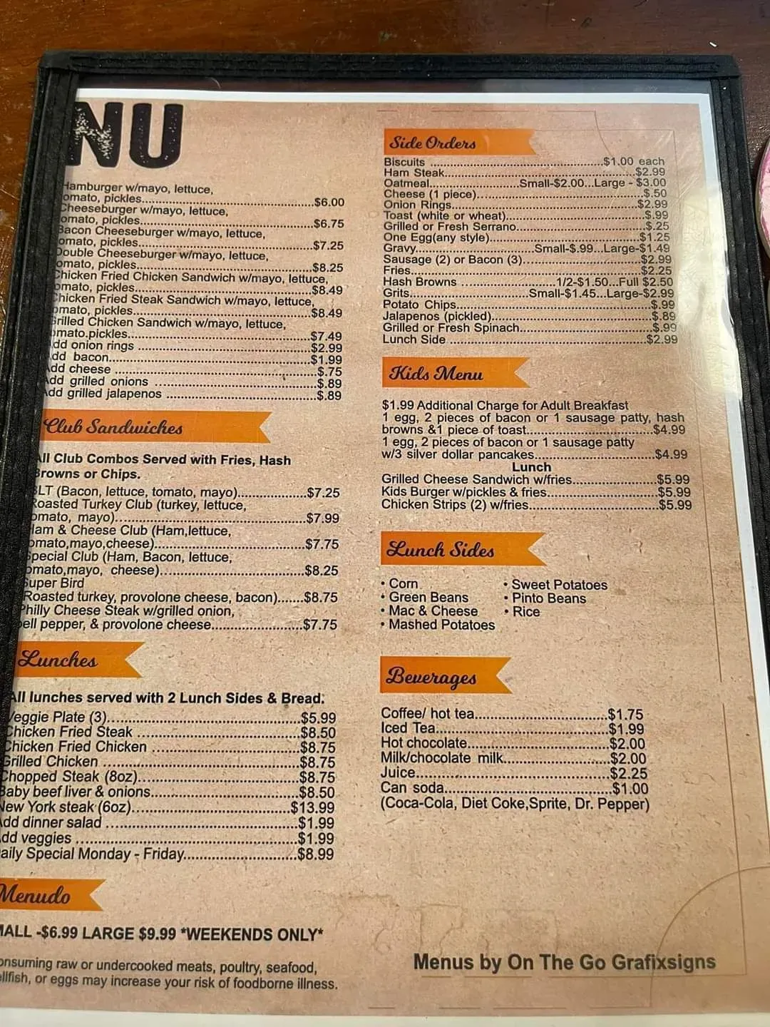 Menu 6