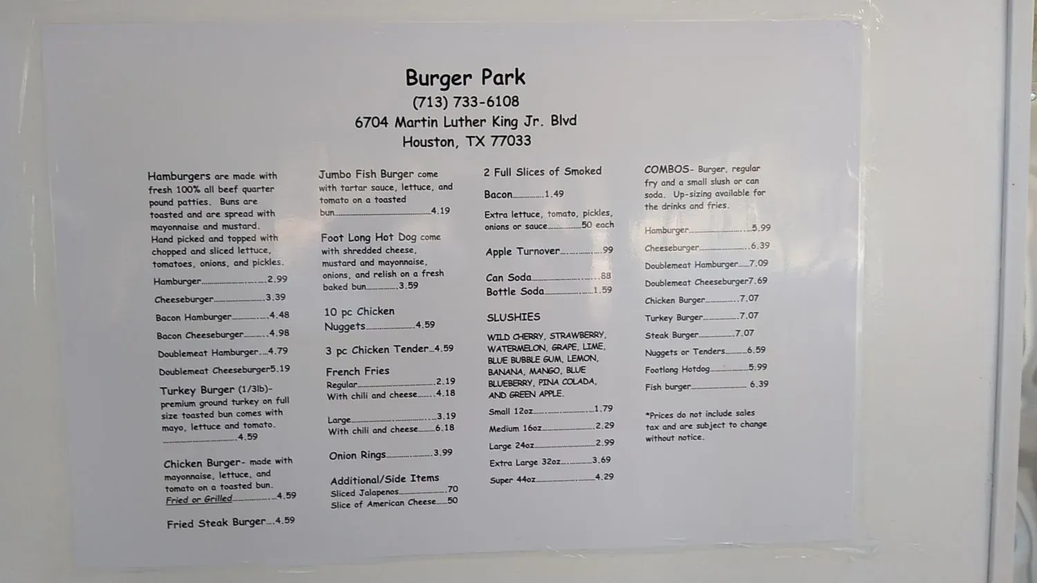 Menu 5