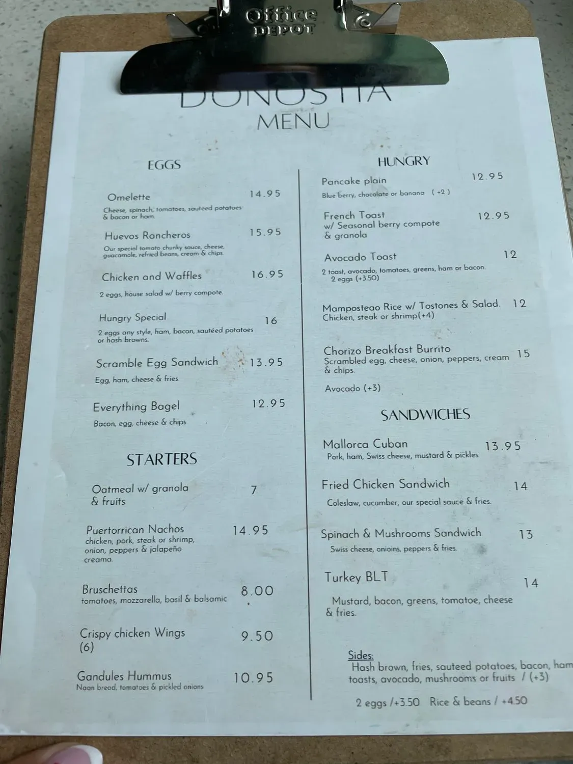 Menu 4