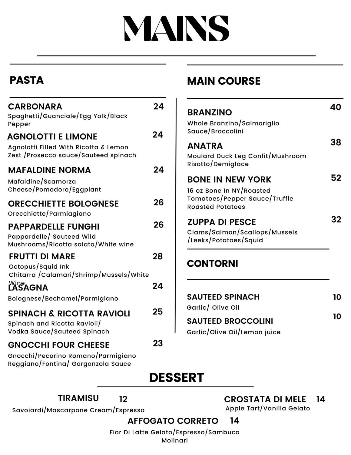 Menu 2