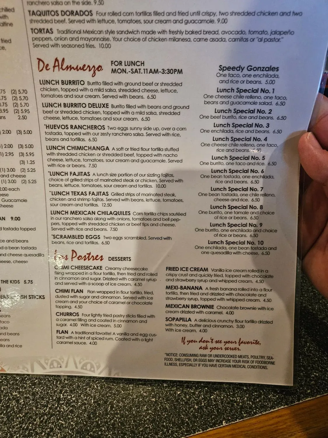 Menu 1