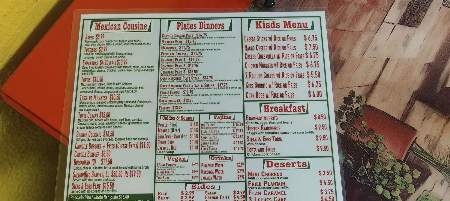 Menu 6