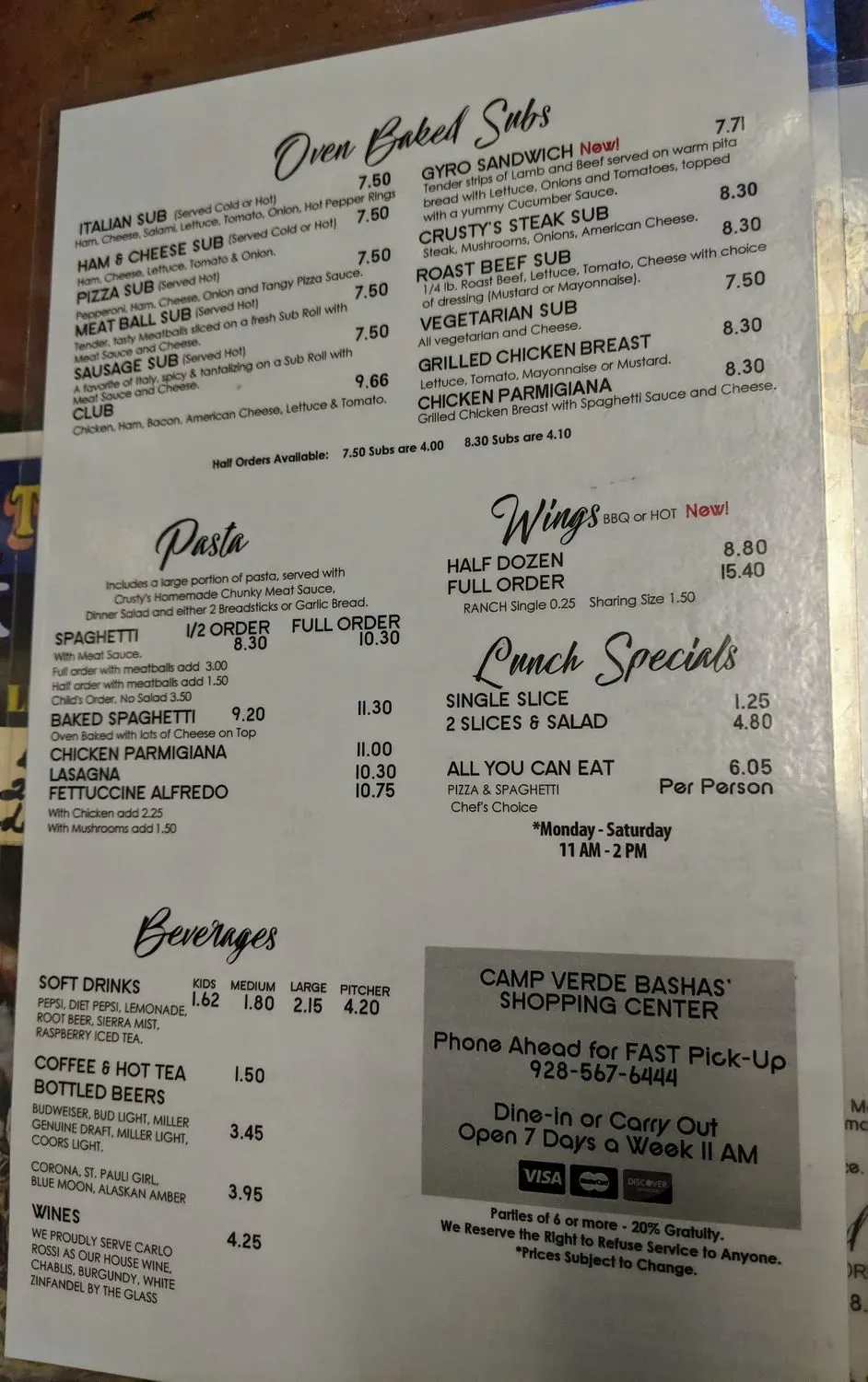 Menu 4