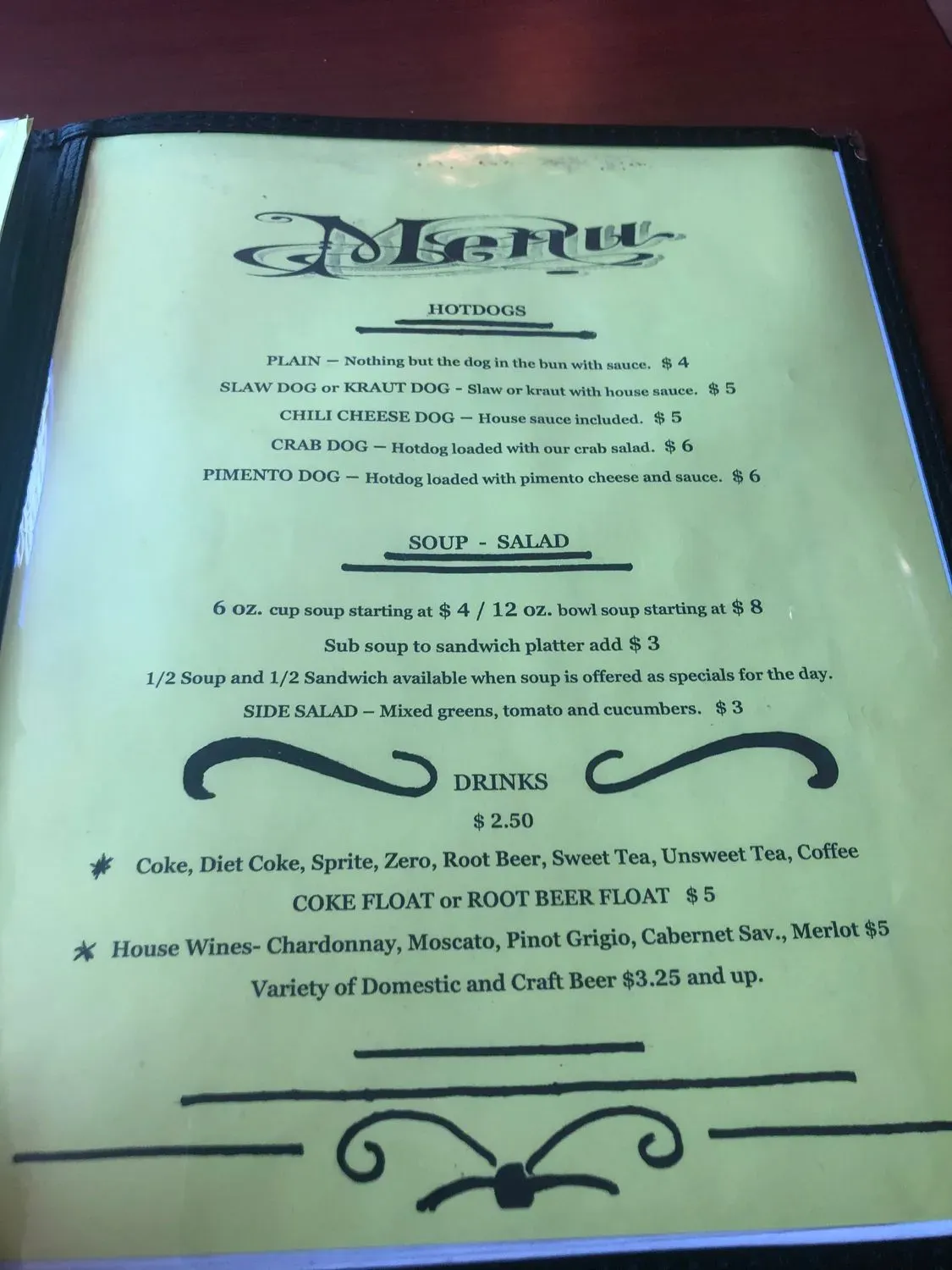 Menu 5