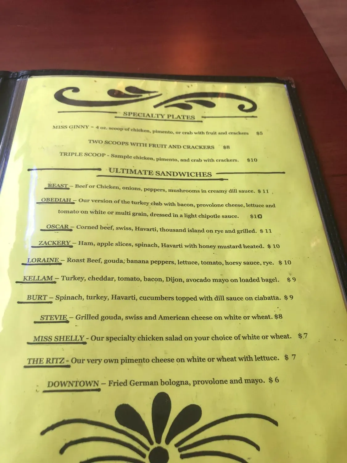 Menu 3