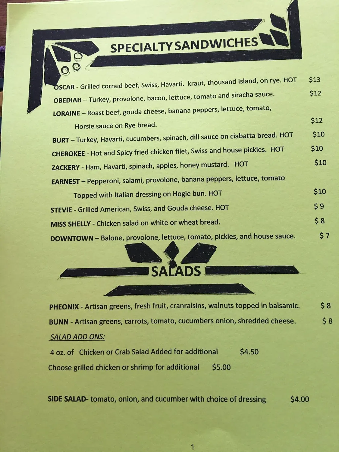 Menu 4