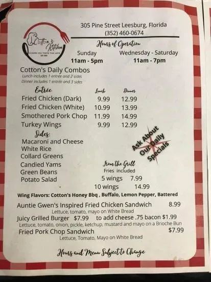 Menu 2