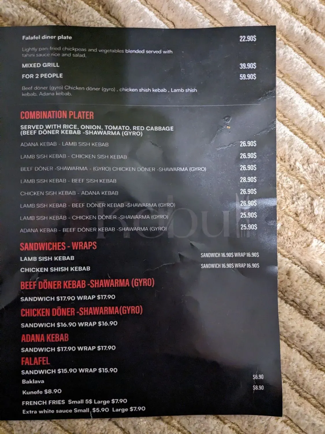 Menu 3