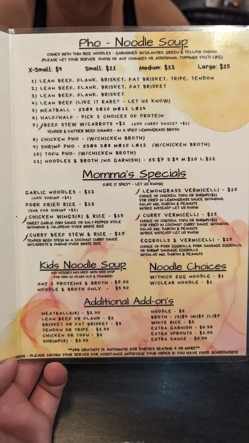 Menu 2