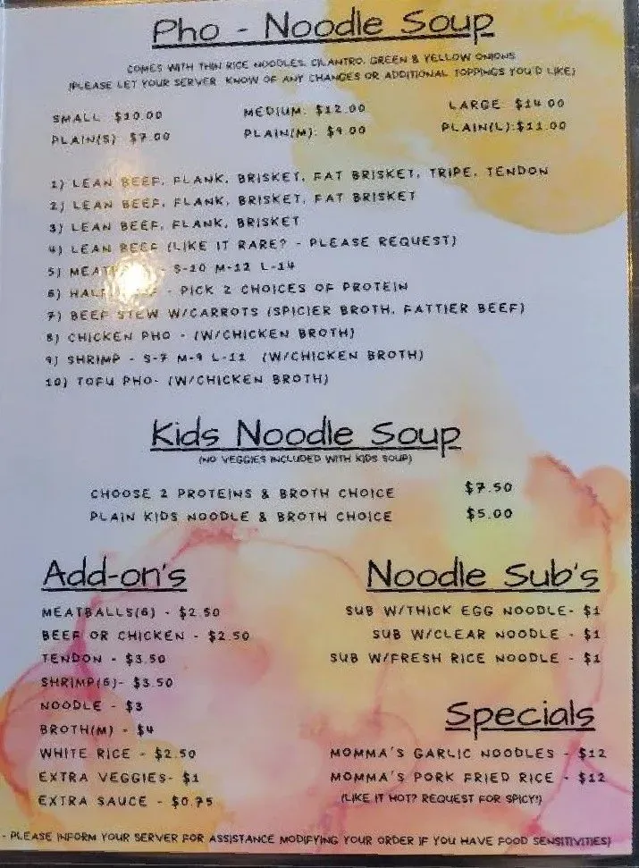 Menu 1