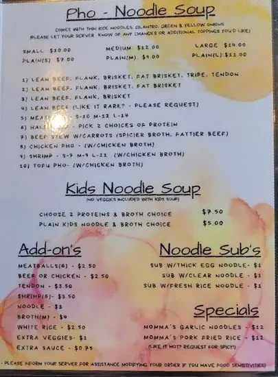 Menu 1