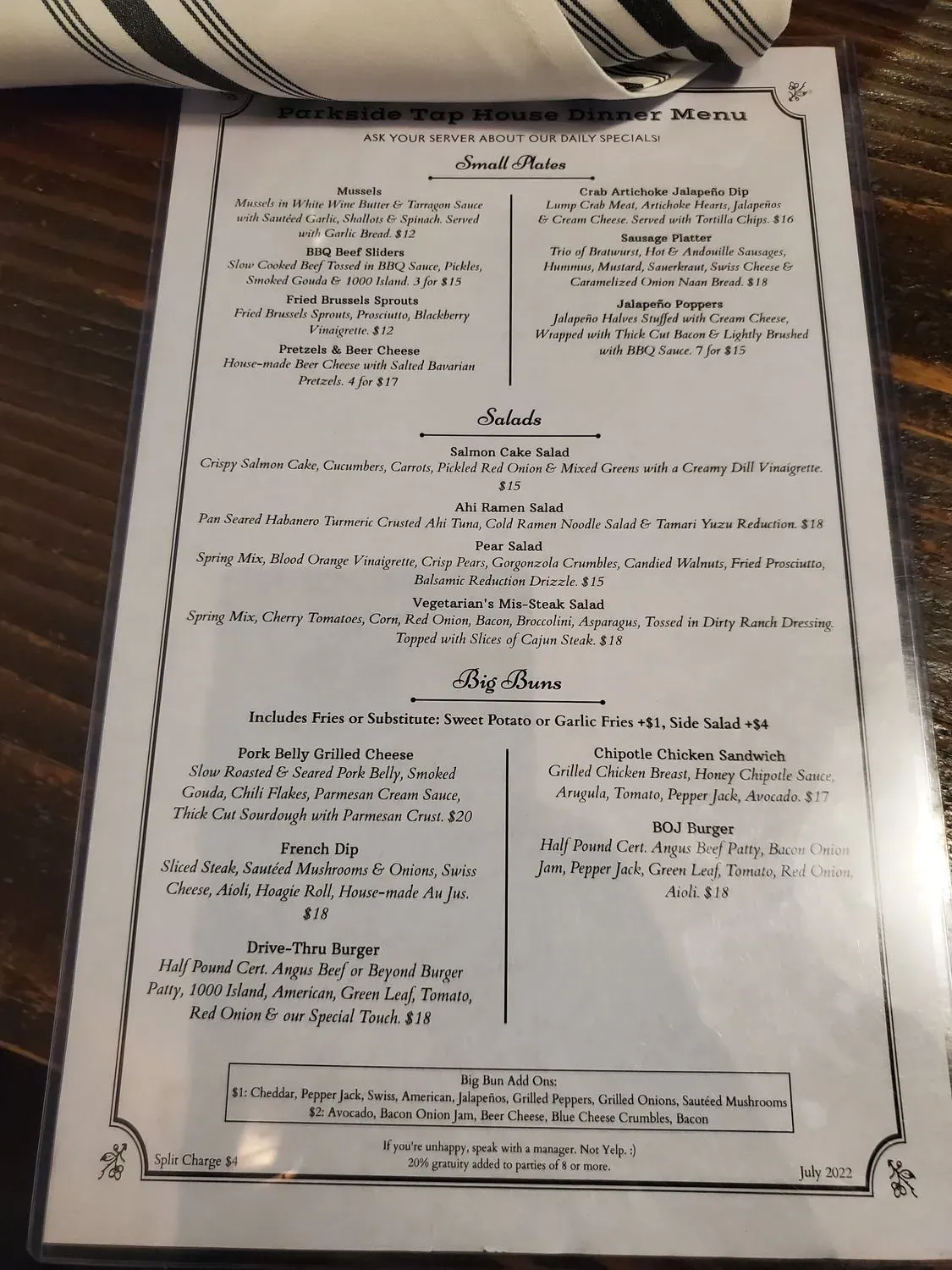 Menu 1