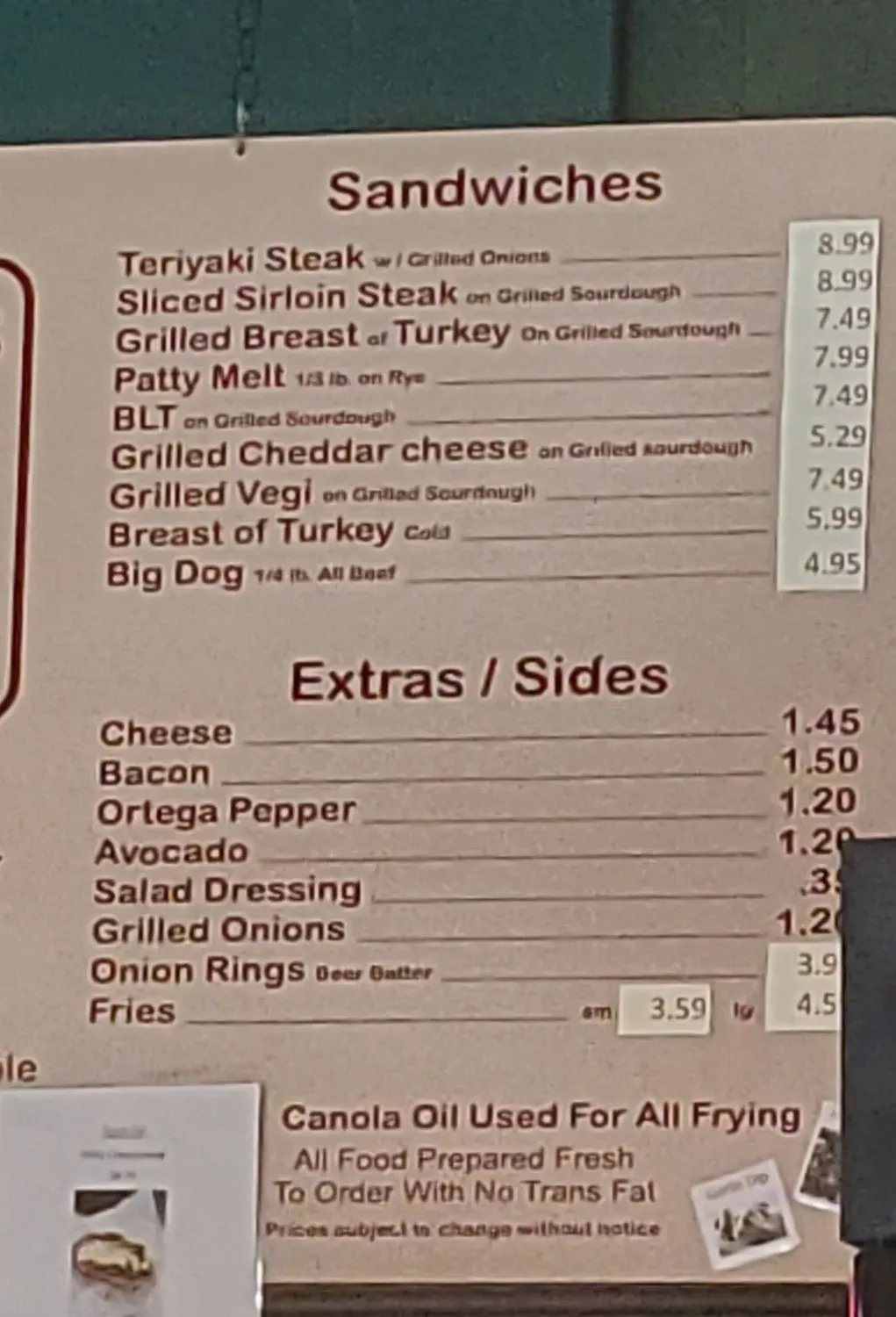 Menu 3