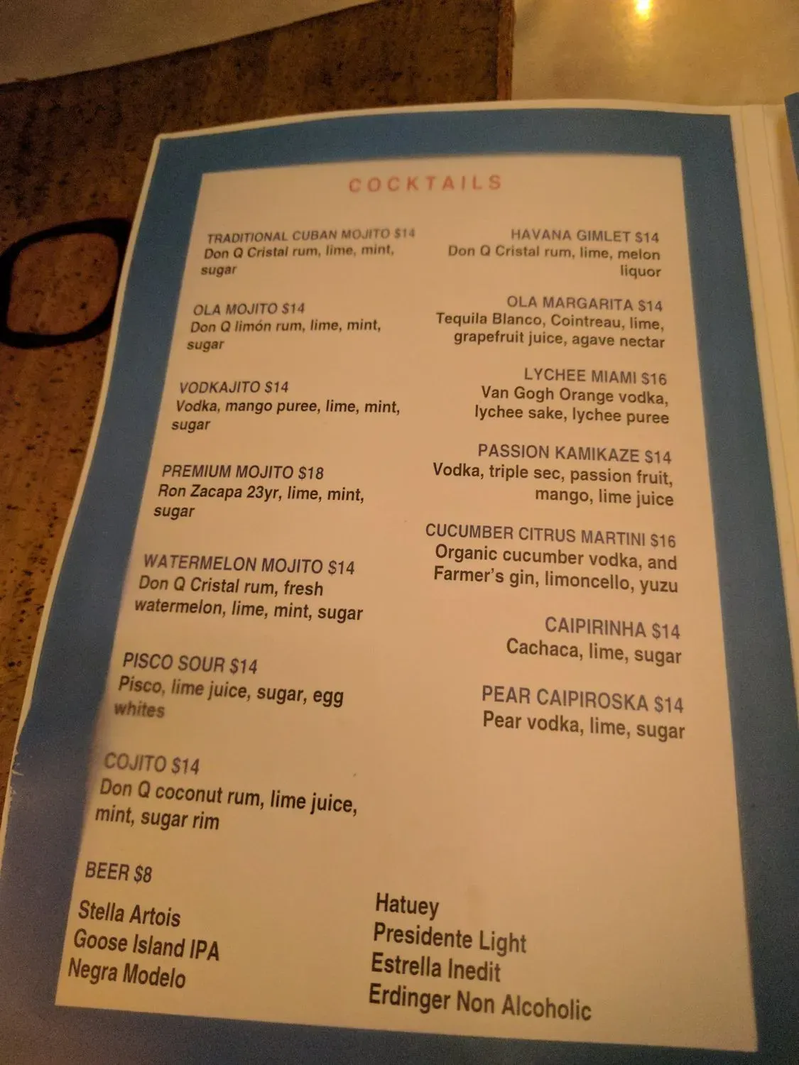 Menu 6