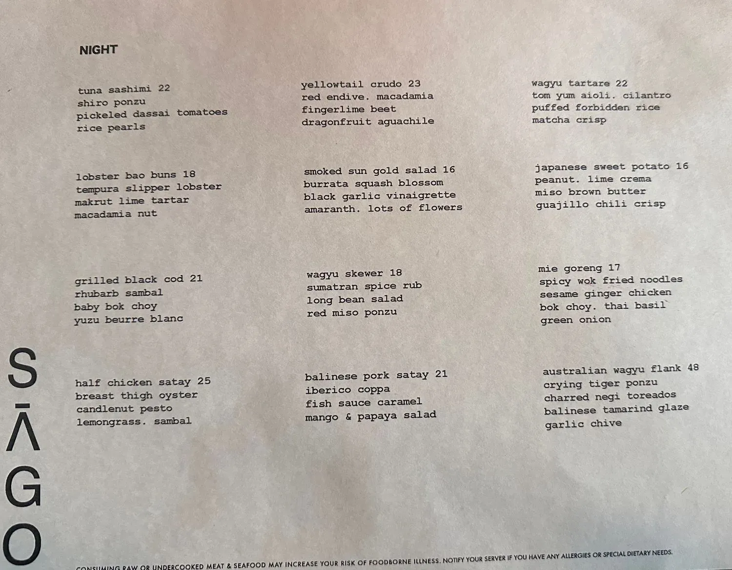 Menu 3