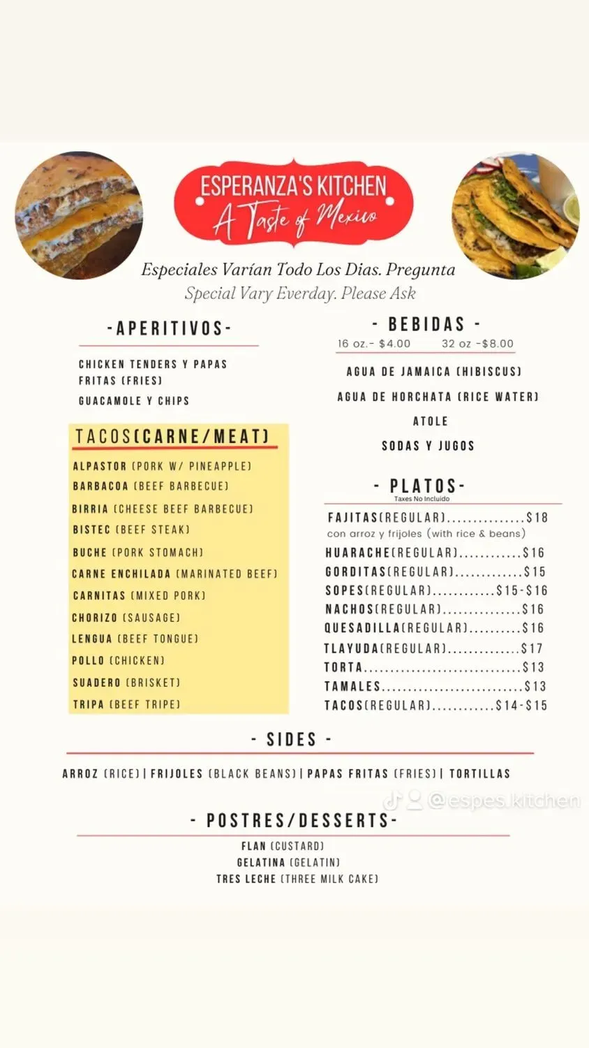 Menu 1