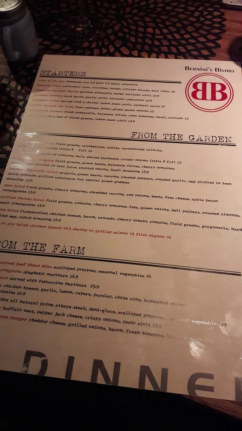 Menu 5