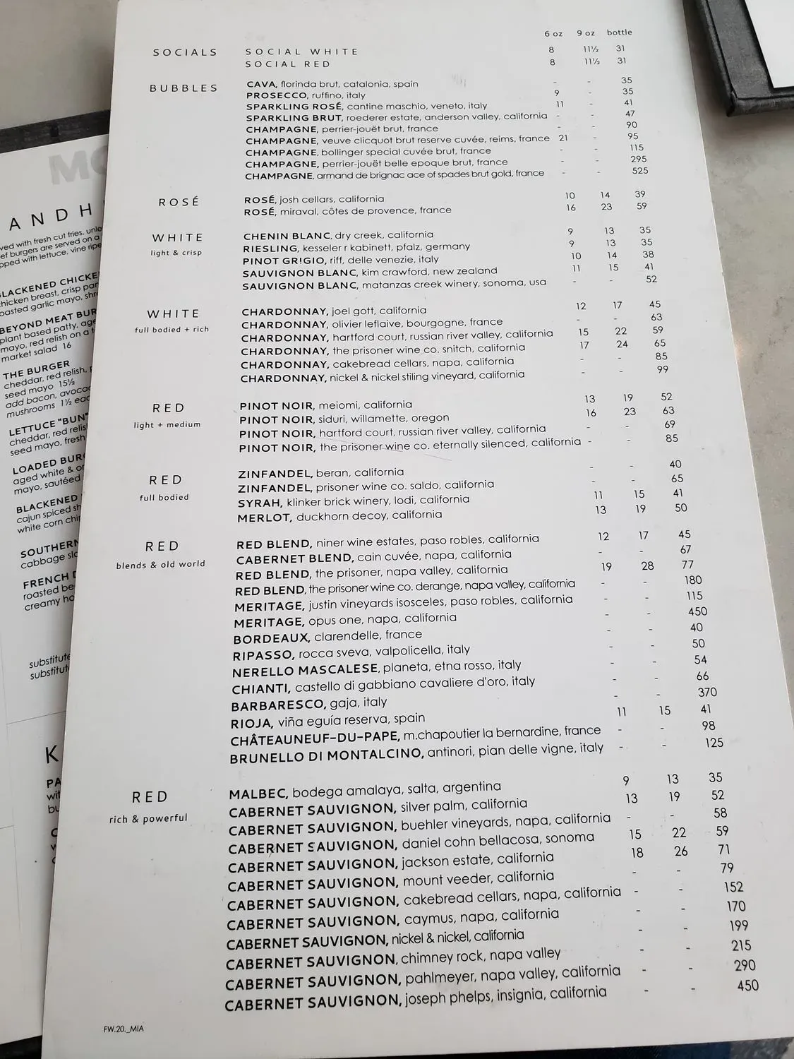 Menu 5