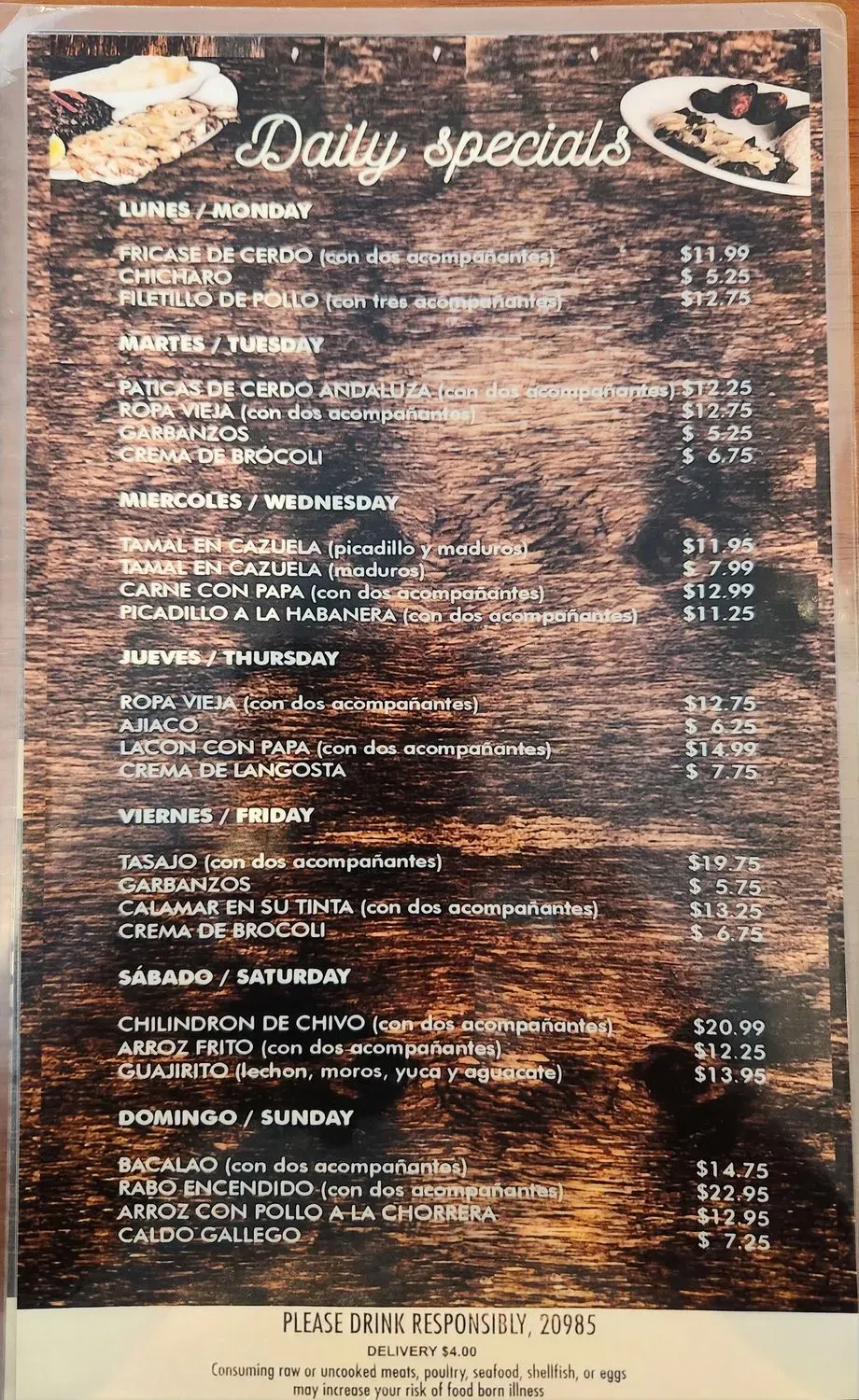 Menu 6