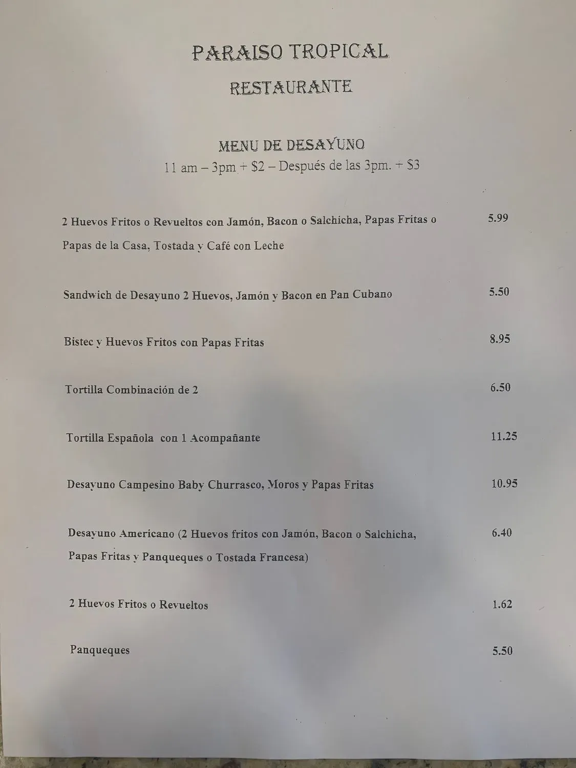 Menu 2