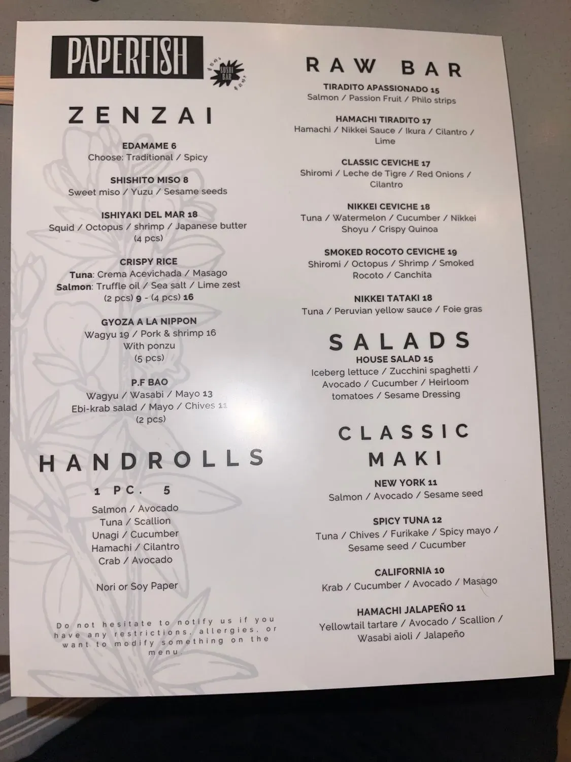 Menu 4