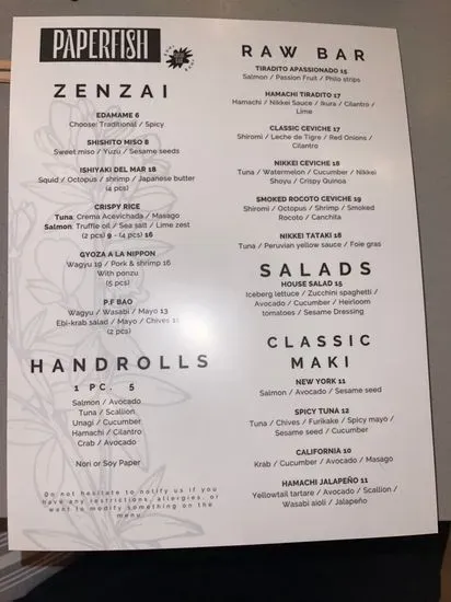 Menu 5