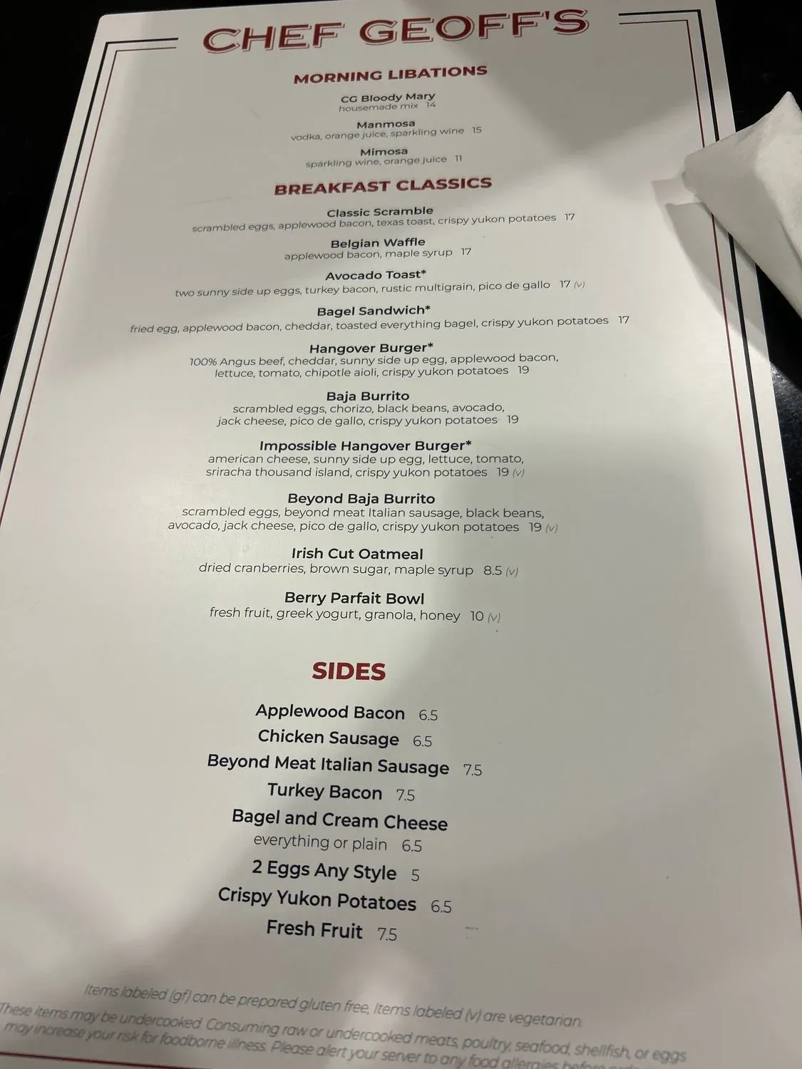 Menu 2