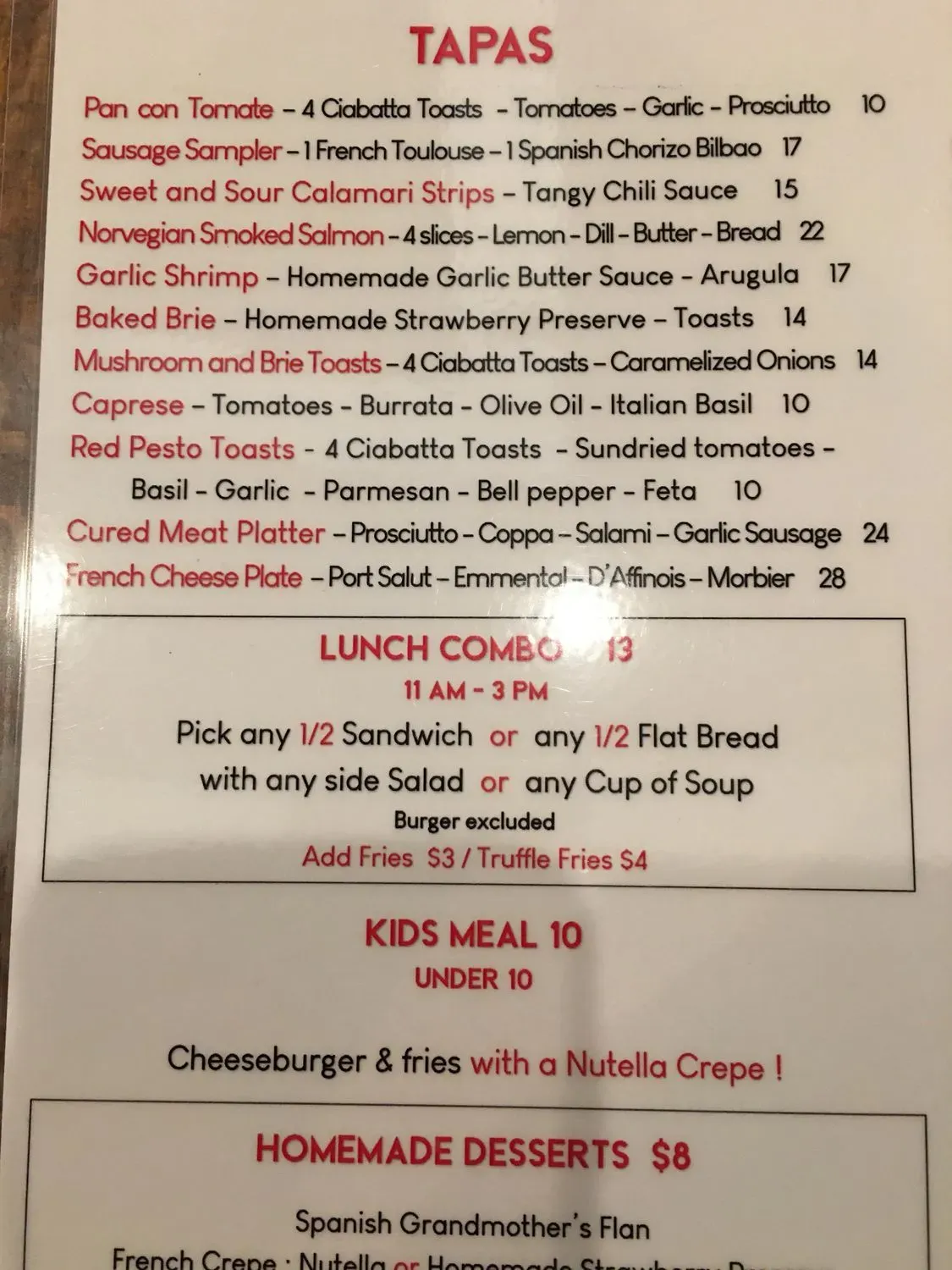 Menu 5