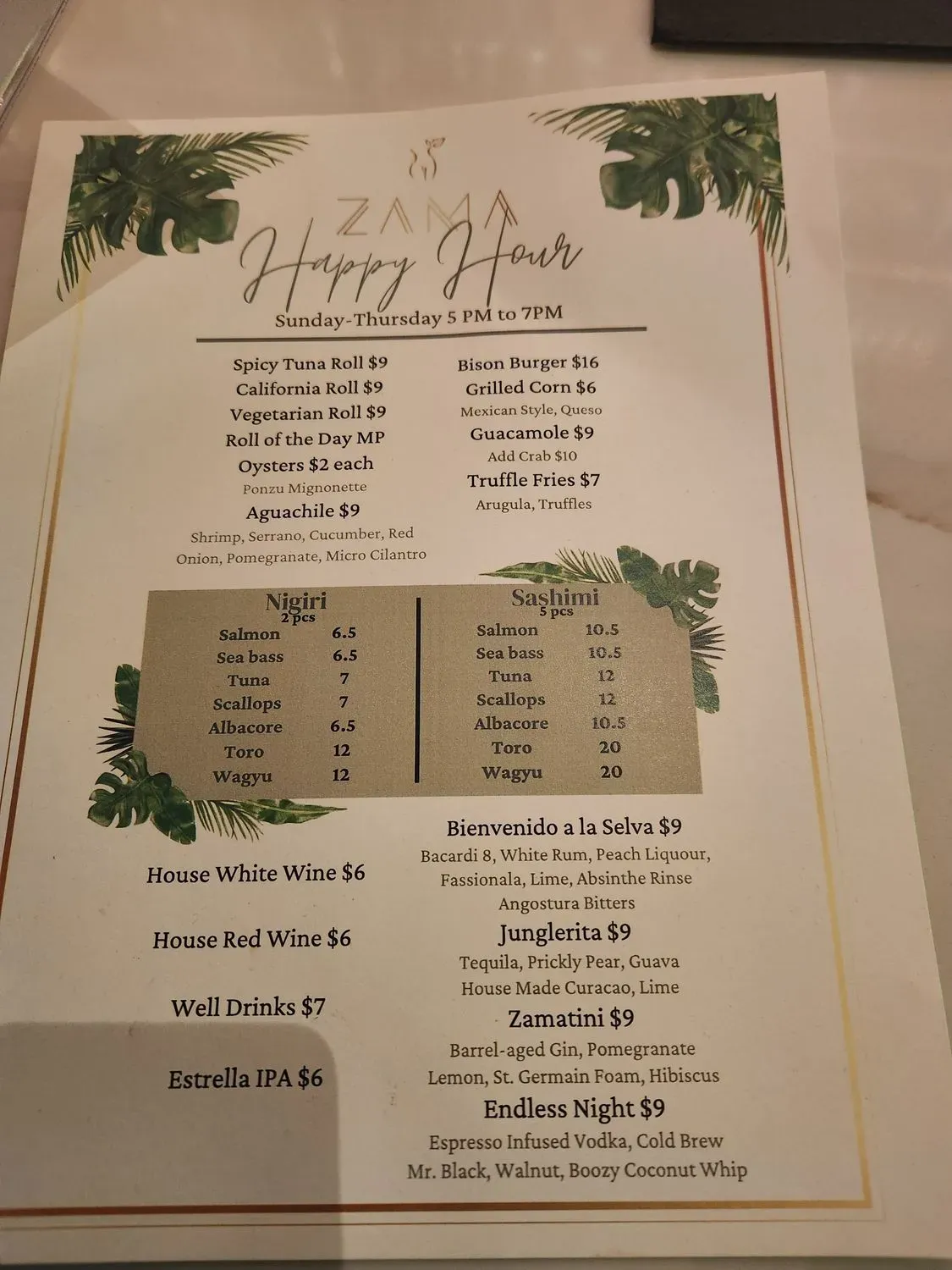 Menu 6