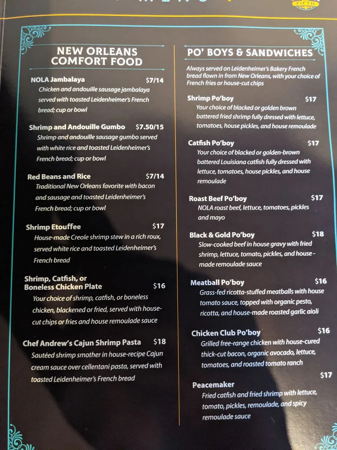 Menu 5