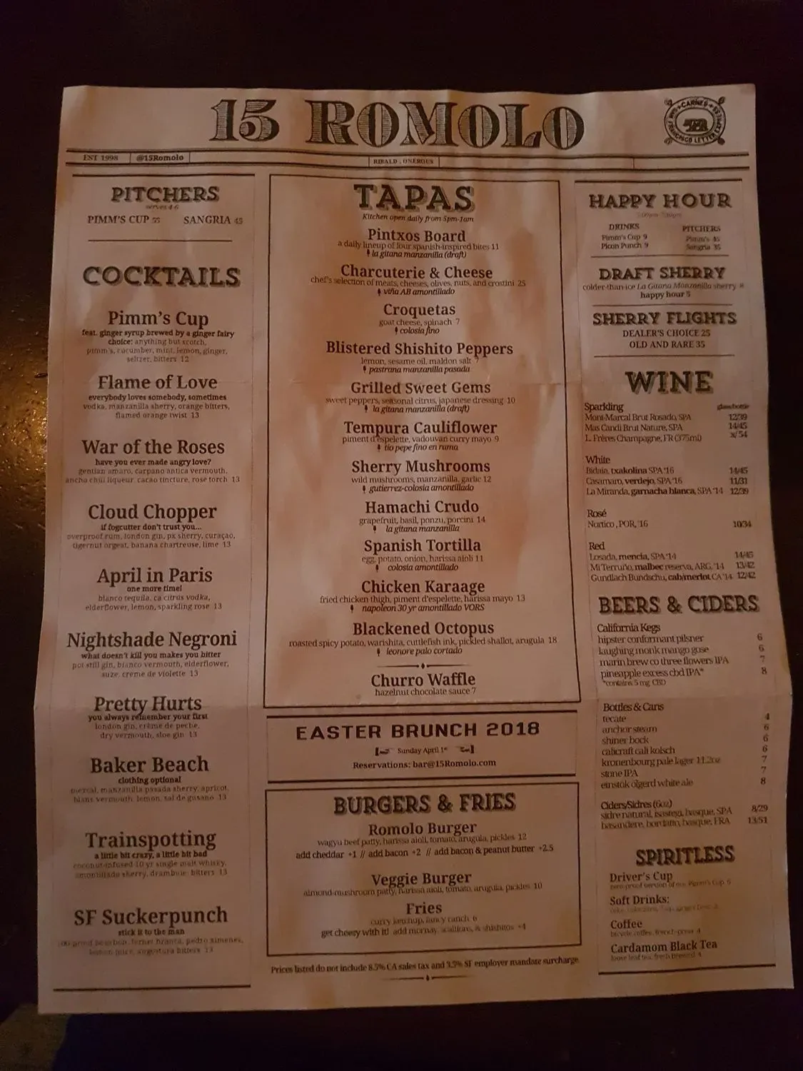 Menu 6