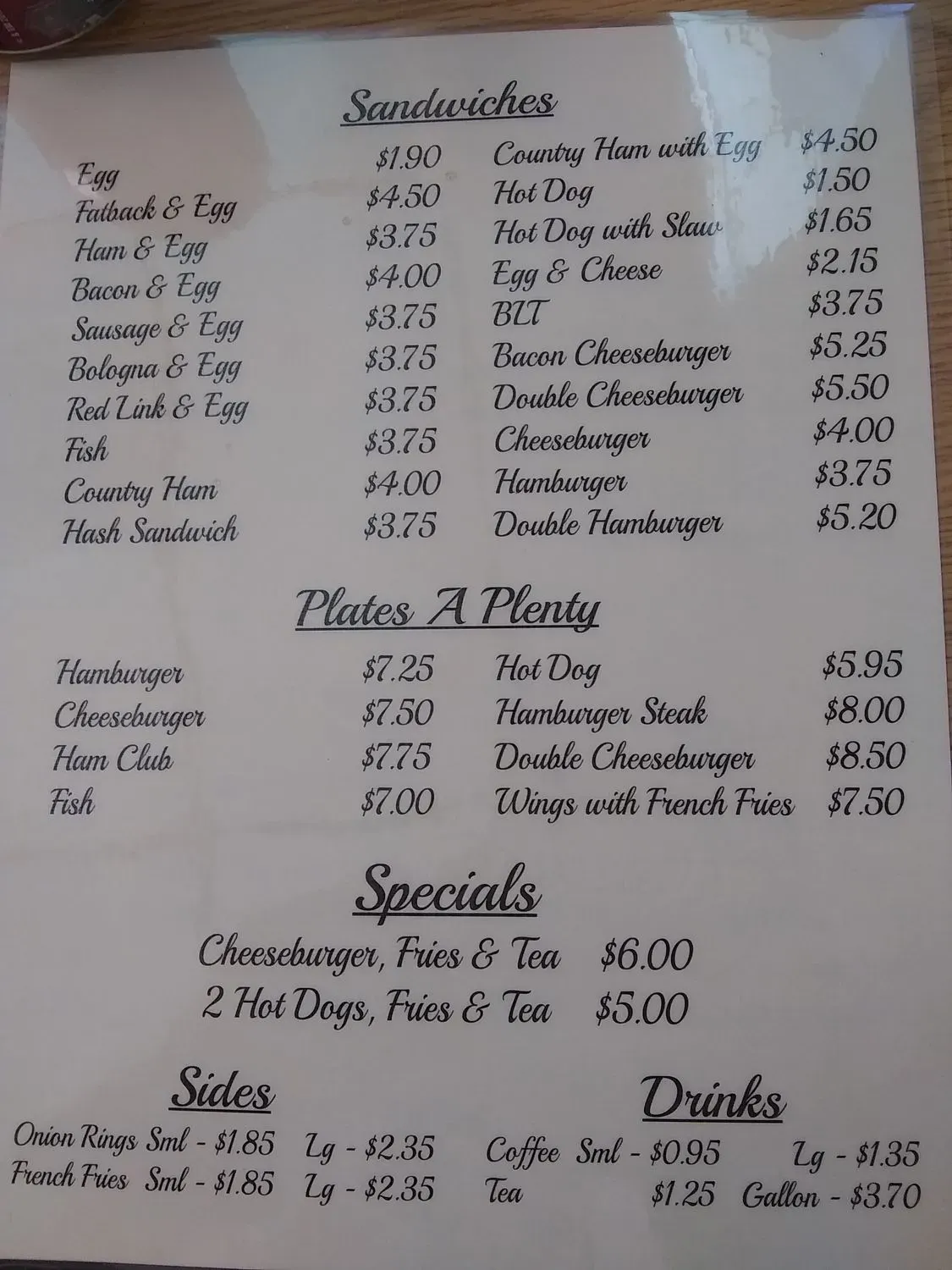 Menu 5