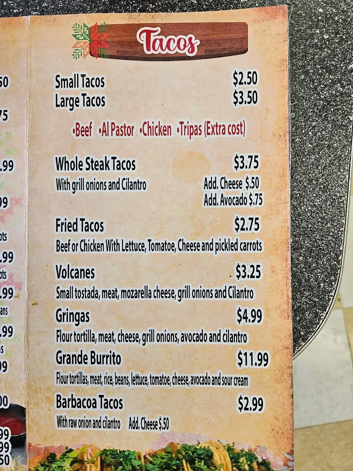 Menu 3