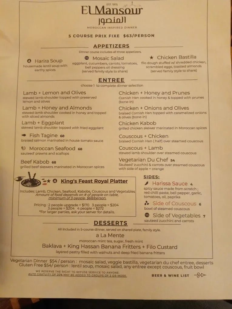 Menu 1