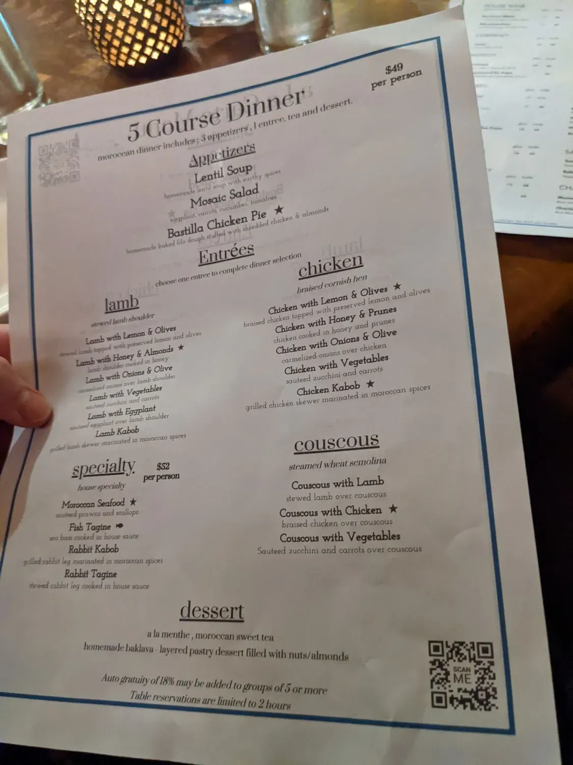 Menu 5