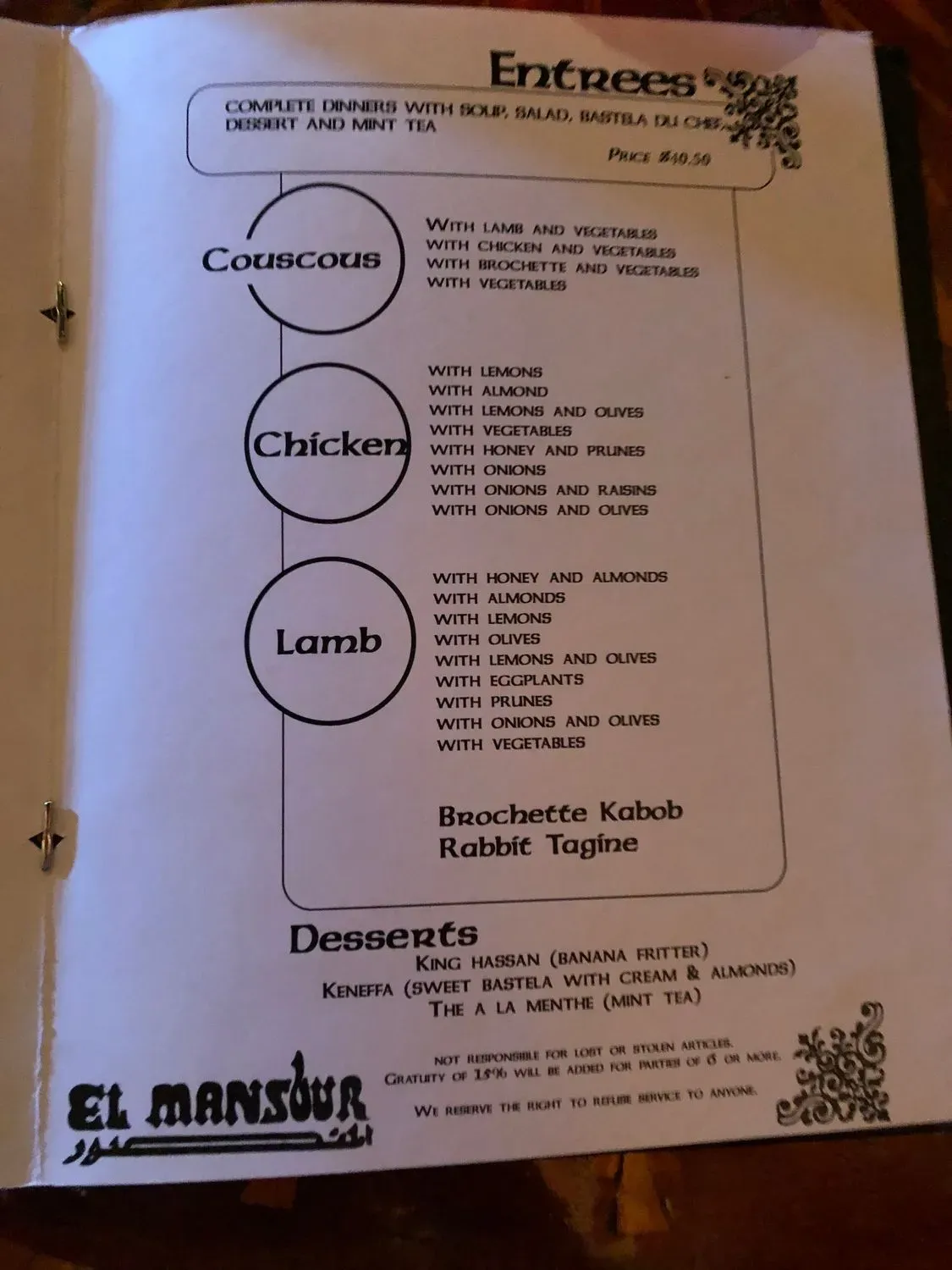 Menu 6