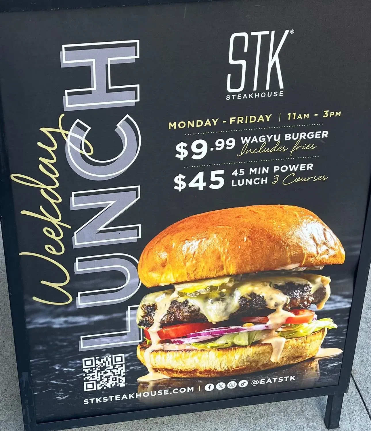 STK Steakhouse Menu - Updated November 2025