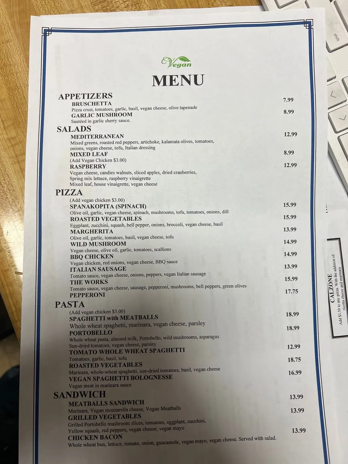 Menu 2