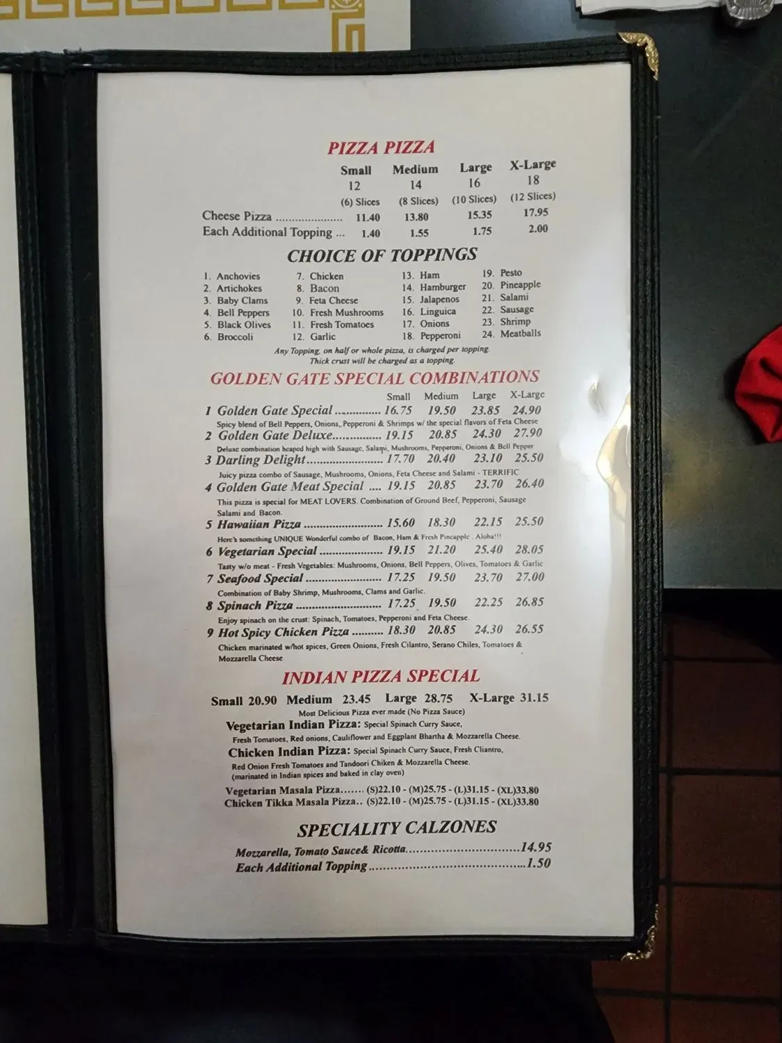 Menu 6