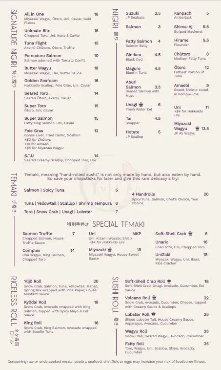 Menu 1