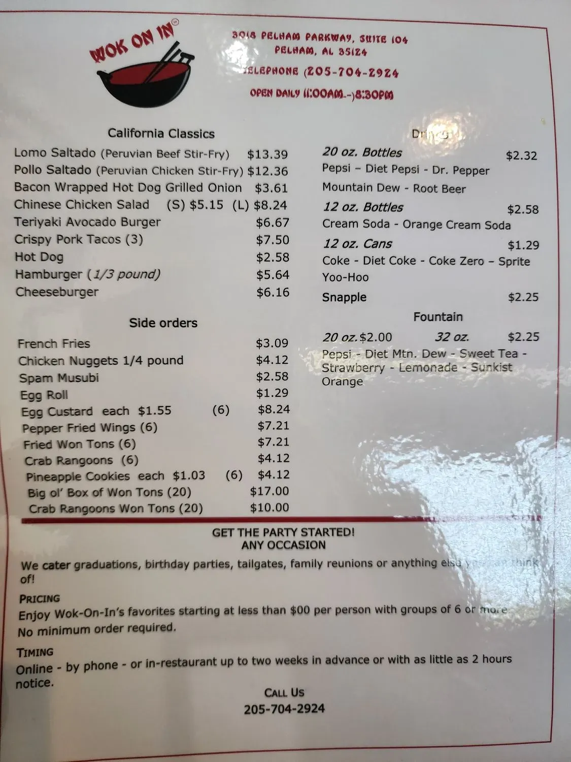 Menu 5