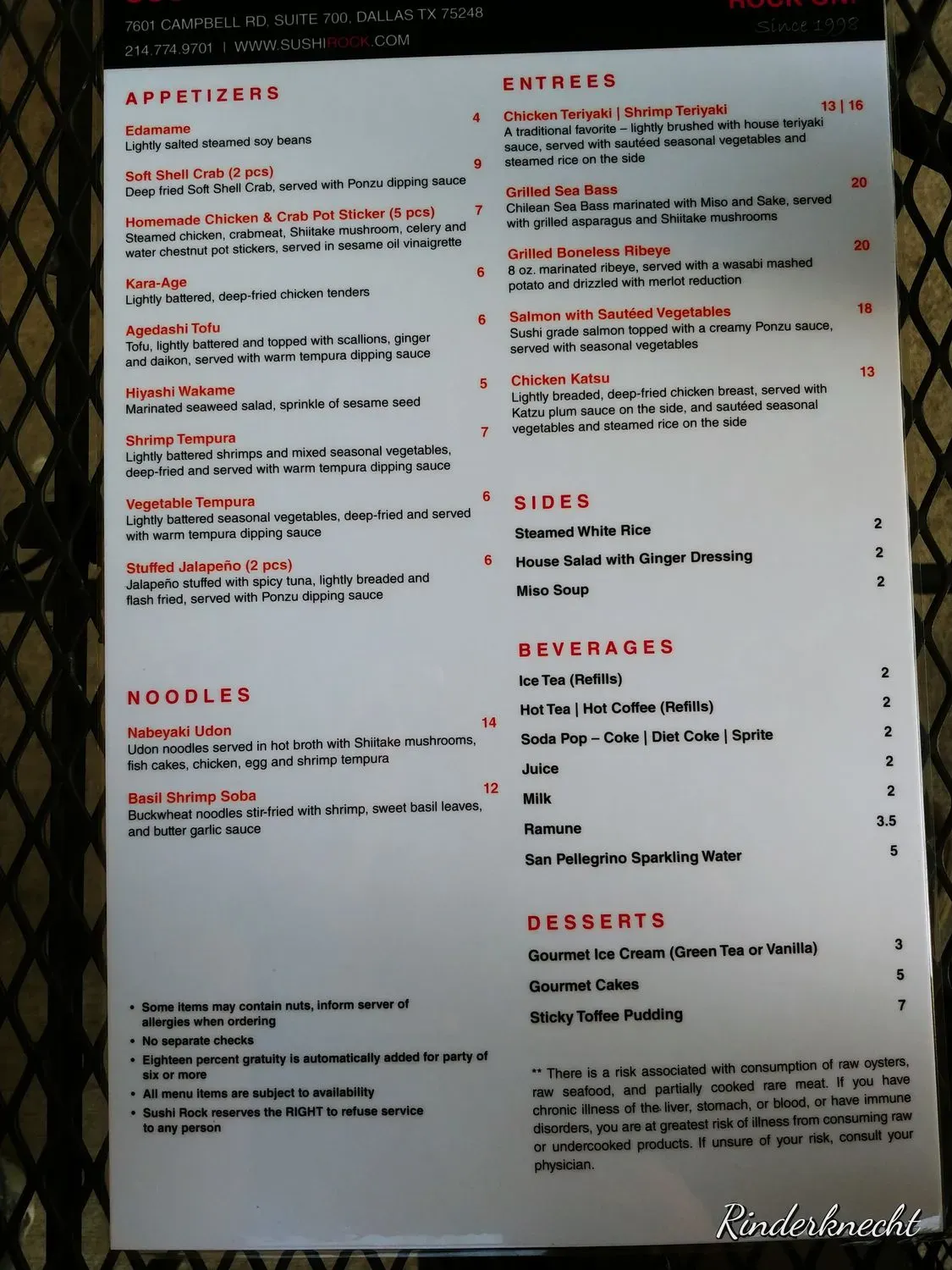 Menu 6