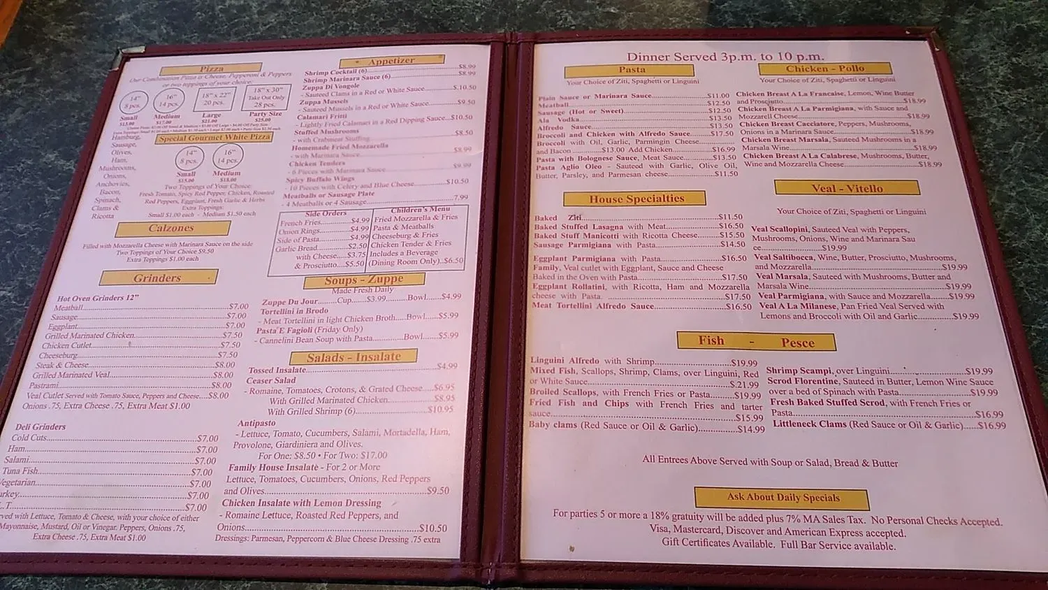 Menu 2